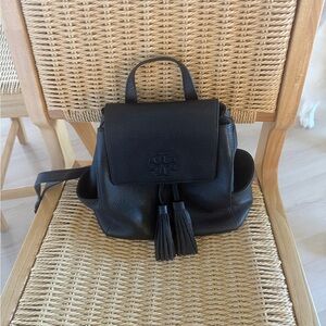 Tory Burch Mini Thea Pebbled Leather Backpack